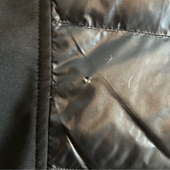 Halifax Traders Women's Black Down Putter Coat with nylon sleeves size Large - Picture 6 of 9